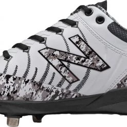 Baseball New Balance L4040v5 Pedroia Low Cut Metal Cleat - White Camo