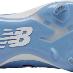 Baseball New Balance L4040v5 Low Cut Metal Cleat - Columbia Blue White