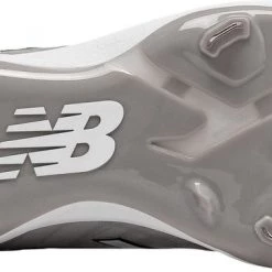 Baseball New Balance L4040v5 Low Cut Metal Cleat - Gray White