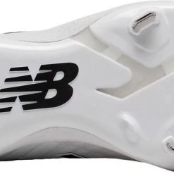 Baseball New Balance L4040v5 Low Cut Metal Cleat - White Black