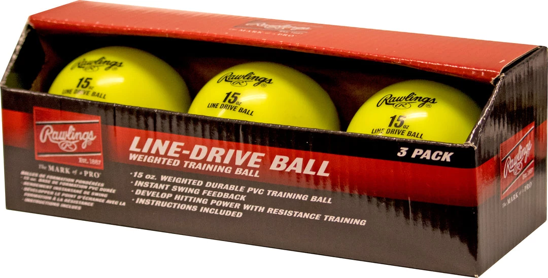 Baseball Rawlings Line-Drive Hollow Ball (3 Pk.) 3 Baseball Rawlings Line-Drive Hollow Ball (3 Pk.)