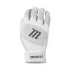 Baseball Marucci Badge Coach Pitch T-Ball Batting Glove - White 2 Baseball Marucci Badge Coach Pitch T-Ball Batting Glove - White