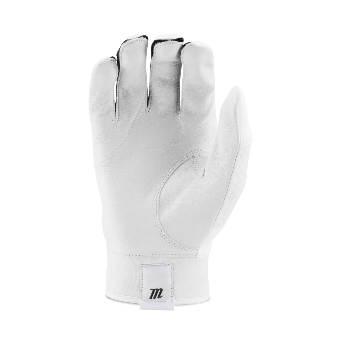 Marucci Adult Quest 2.0 Batting Gloves - White Navy 4 Marucci Adult Quest 2.0 Batting Gloves - White Navy