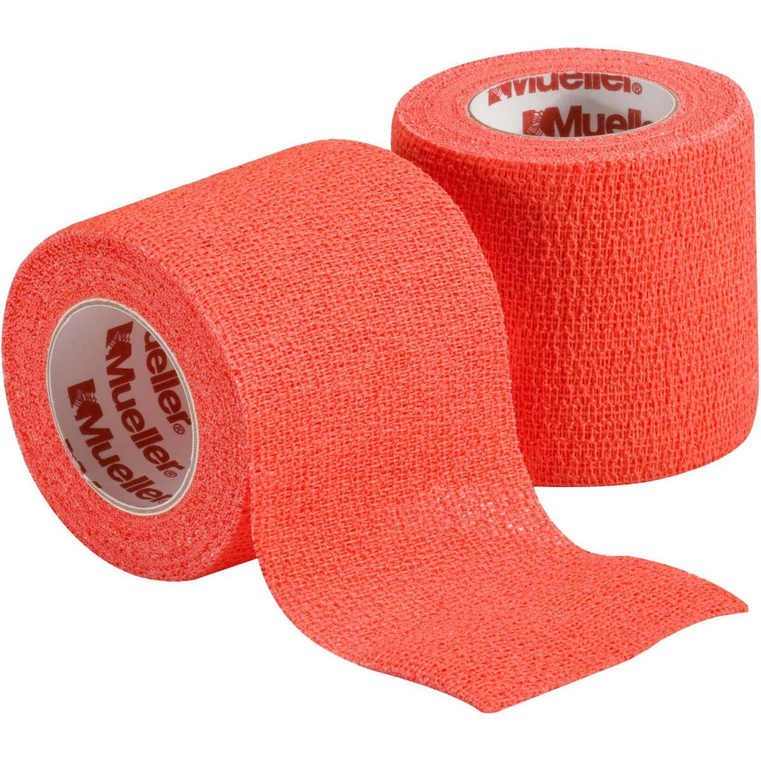 Mueller Cohesive Spatting Tape One Roll 2" X 6 Yds - Oramge 3 Mueller Cohesive Spatting Tape One Roll 2" X 6 Yds - Oramge