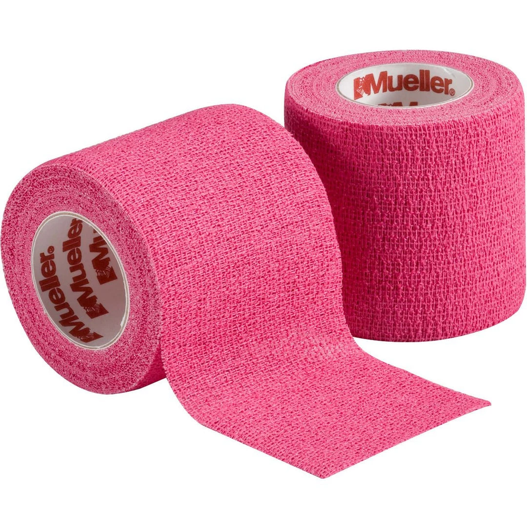 Mueller Cohesive Spatting Tape One Roll 2" X 6 Yds - Pink Baseball 3 Mueller Cohesive Spatting Tape One Roll 2" X 6 Yds - Pink Baseball