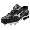 Mizuno 9-Spike Classic G6 Low Switch Black-White Baseball 1 Mizuno 9-Spike Classic G6 Low Switch Black-White Baseball