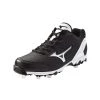 Baseball Mizuno 9-Spike Vintage 7 Switch Men's Metal Cleat - Black White 2 Baseball Mizuno 9-Spike Vintage 7 Switch Men's Metal Cleat - Black White