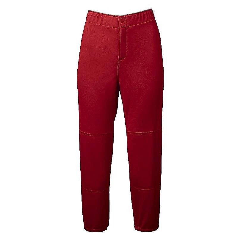 Mizuno Select Non-Belted Low Rise Fastpitch Pant - Red Baseball 3 Mizuno Select Non-Belted Low Rise Fastpitch Pant - Red Baseball