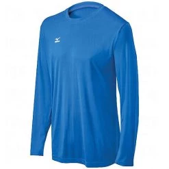 Mizuno Hybrid Tee Long Sleeve - Royal Baseball