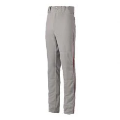 Mizuno Premier Pro Men's Piped Baseball Pant G24 - Grey Red