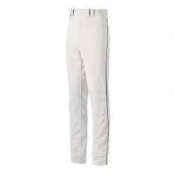 Baseball Mizuno Youth Select Pro Piped Pants - White Navy