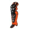 Catcher's Gear Mizuno Samurai 15 1/2" Shin Guards G3 - Black Orange - 380198
