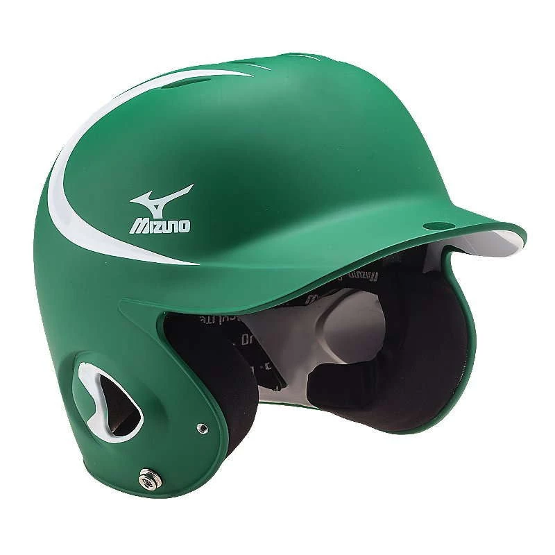 Baseball Mizuno MBH600 Prospect Batter's Helmet (Two-tone) - Forest, White 3 Baseball Mizuno MBH600 Prospect Batter's Helmet (Two-tone) - Forest, White