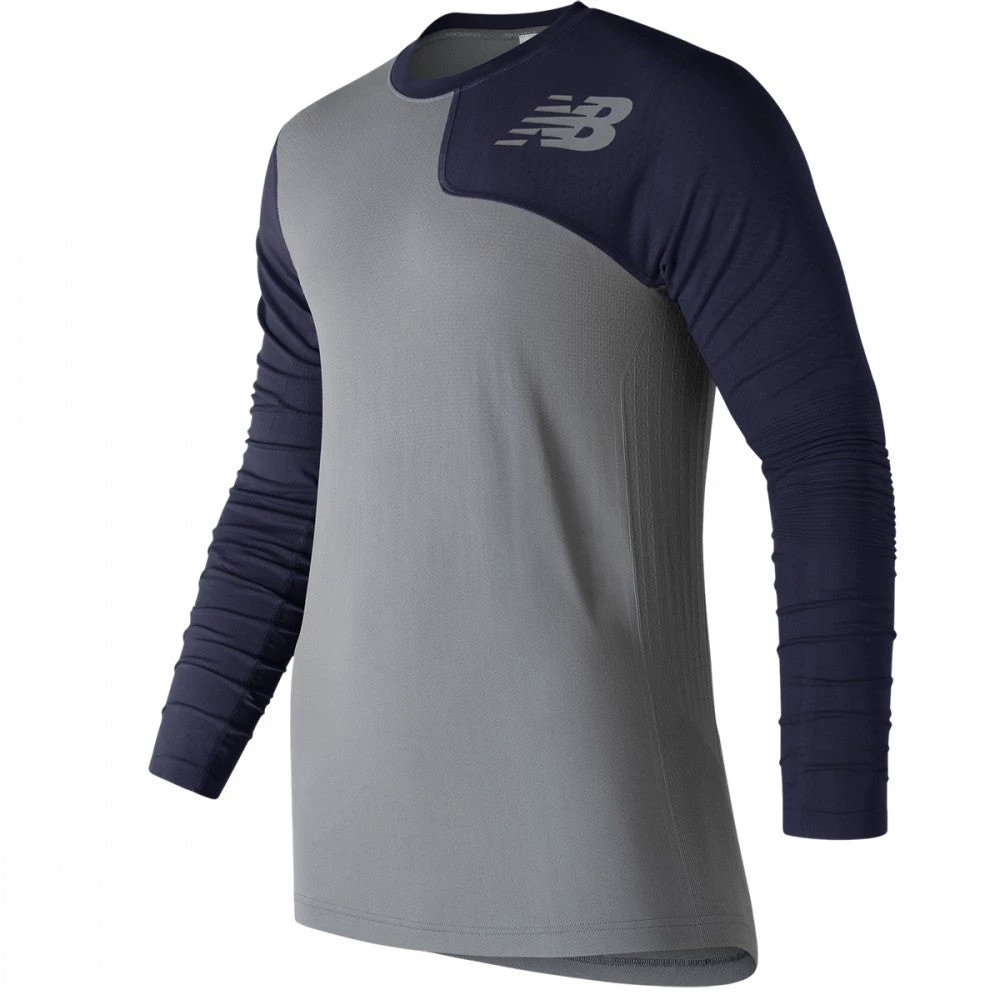 New Balance Seamless X4J Asymmetrical Shirt Left - Navy Baseball 3 New Balance Seamless X4J Asymmetrical Shirt Left - Navy Baseball