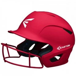 Easton Prowess Matte Helmet With Fastpitch Facemask - Scarlet Red Softball