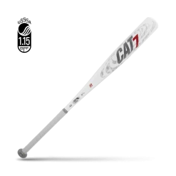 Marucci 2018 CAT7 (-10) Sr League 2 3/4 Bat - White Baseball