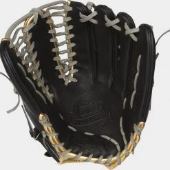 Rawlings 2021 Pro Preferred 12.75" Outfield Glove, Mike Trout Pattern PROSMT27B - Black Gray Baseball