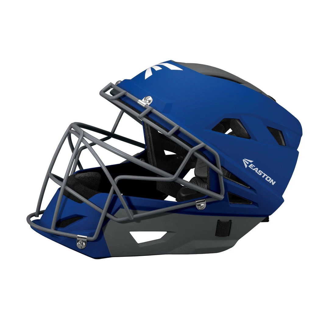Easton Prowess Fastpitch Matte Catcher's Helmet - Royal 3 Easton Prowess Fastpitch Matte Catcher's Helmet - Royal