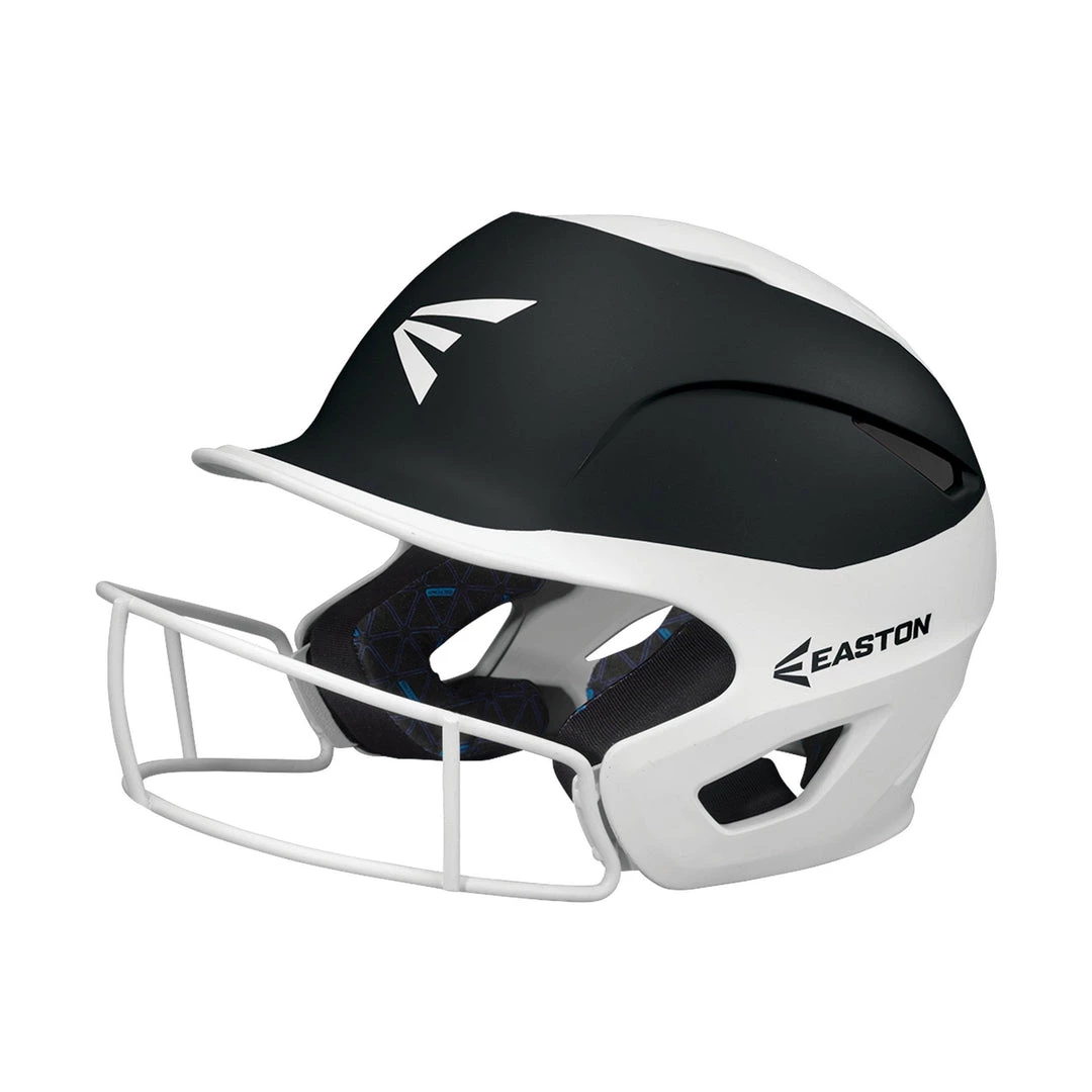 Easton Prowess Fastpitch Helmet Two Tone With Mask - White Black 3 Easton Prowess Fastpitch Helmet Two Tone With Mask - White Black