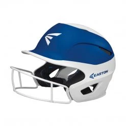 Softball Easton Prowess Fastpitch Helmet Two Tone With Mask - White Royal