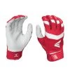 Easton Pro X Adult Batting Gloves - White Red