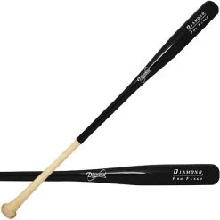 Diamond Pro Fungo Bat - Natural Black Baseball
