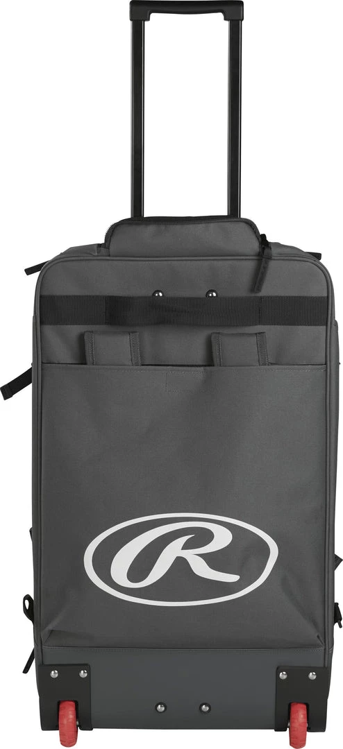 Rawlings R1801 Wheeled Catcher's Bag - Black 4 Rawlings R1801 Wheeled Catcher's Bag - Black