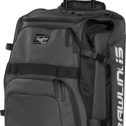 Rawlings R1801 Wheeled Catcher's Bag - Black
