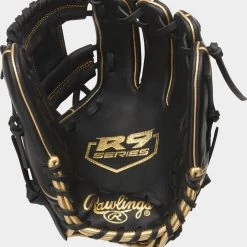 Rawlings 2021 R9 Series 11.50" 200-Pattern Infield Glove R9204-2BG - Black Gold