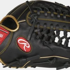 Rawlings 2021 R9 Series 11.75" Infield/Pitcher's Glove R9205-4BG - Black Gold Baseball 8 Rawlings 2021 R9 Series 11.75