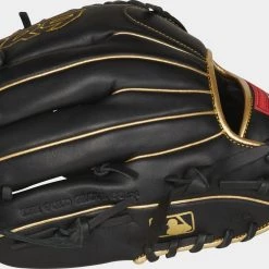 Rawlings 2021 R9 Series 11.75" Infield/Pitcher's Glove R9205-4BG - Black Gold Baseball 9 Rawlings 2021 R9 Series 11.75