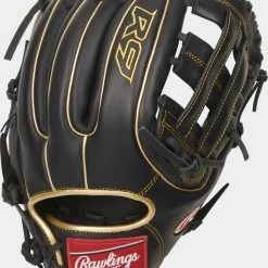 Rawlings 2021 R9 Series 11.75" Infield Glove R9315-6BG - Black Gold Baseball