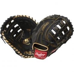 Rawlings 2021 R9 Series 12.5" 1st Base Mitt R9FM18BG - Black Gold Baseball 8 Rawlings 2021 R9 Series 12.5