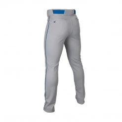 Easton Adult Rival+ Piped Baseball Pants - Gray Royal