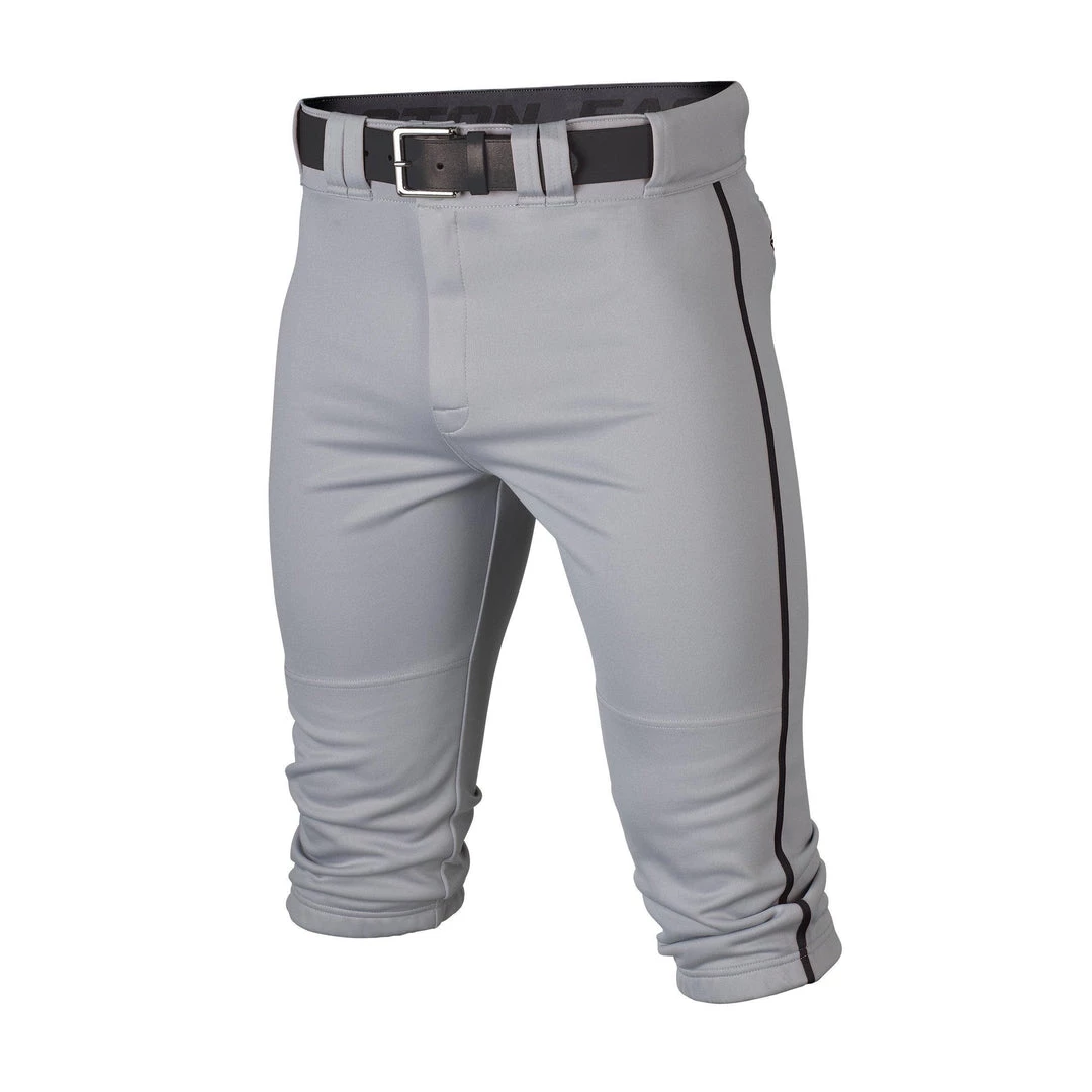 Easton Rival+ Piped Youth Knicker Baseball Pant - Gray Black 3 Easton Rival+ Piped Youth Knicker Baseball Pant - Gray Black