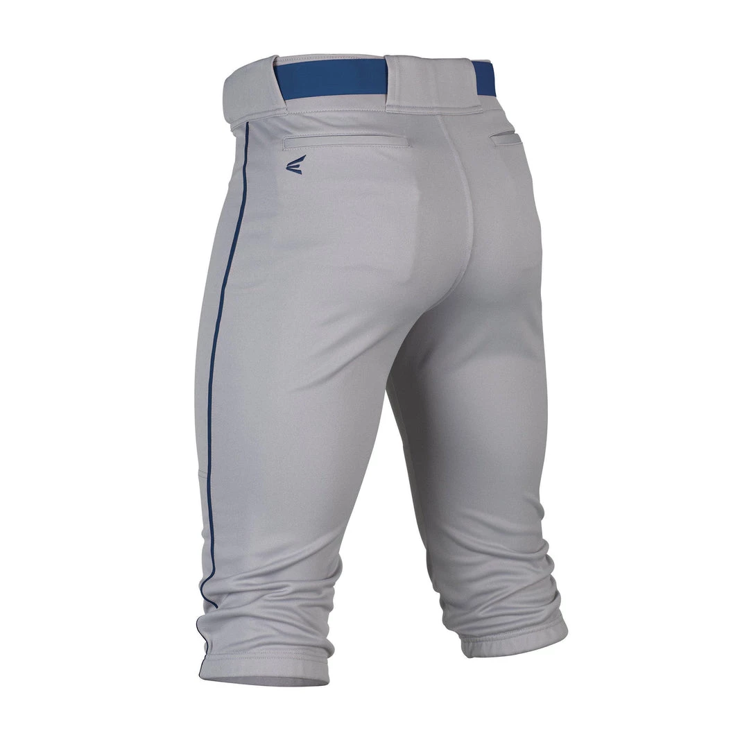 Easton Rival+ Piped Knicker Baseball Pant - Gray Navy 4 Easton Rival+ Piped Knicker Baseball Pant - Gray Navy