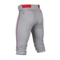 Easton Rival+ Piped Knicker Baseball Pant - Gray Red