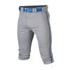 Easton Rival+ Piped Youth Kniccker Baseball Pant - Gray Royal 2 Easton Rival+ Piped Youth Kniccker Baseball Pant - Gray Royal