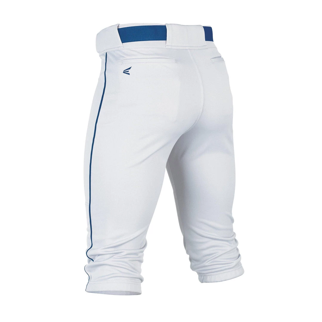 Easton Rival+ Piped Youth Knicker Baseball Pant - White Navy 4 Easton Rival+ Piped Youth Knicker Baseball Pant - White Navy