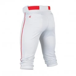 Easton Rival+ Piped Youth Kniccker Baseball Pant - White Red