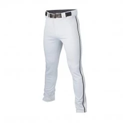 Easton Adult Rival+ Piped Baseball Pants - White Black