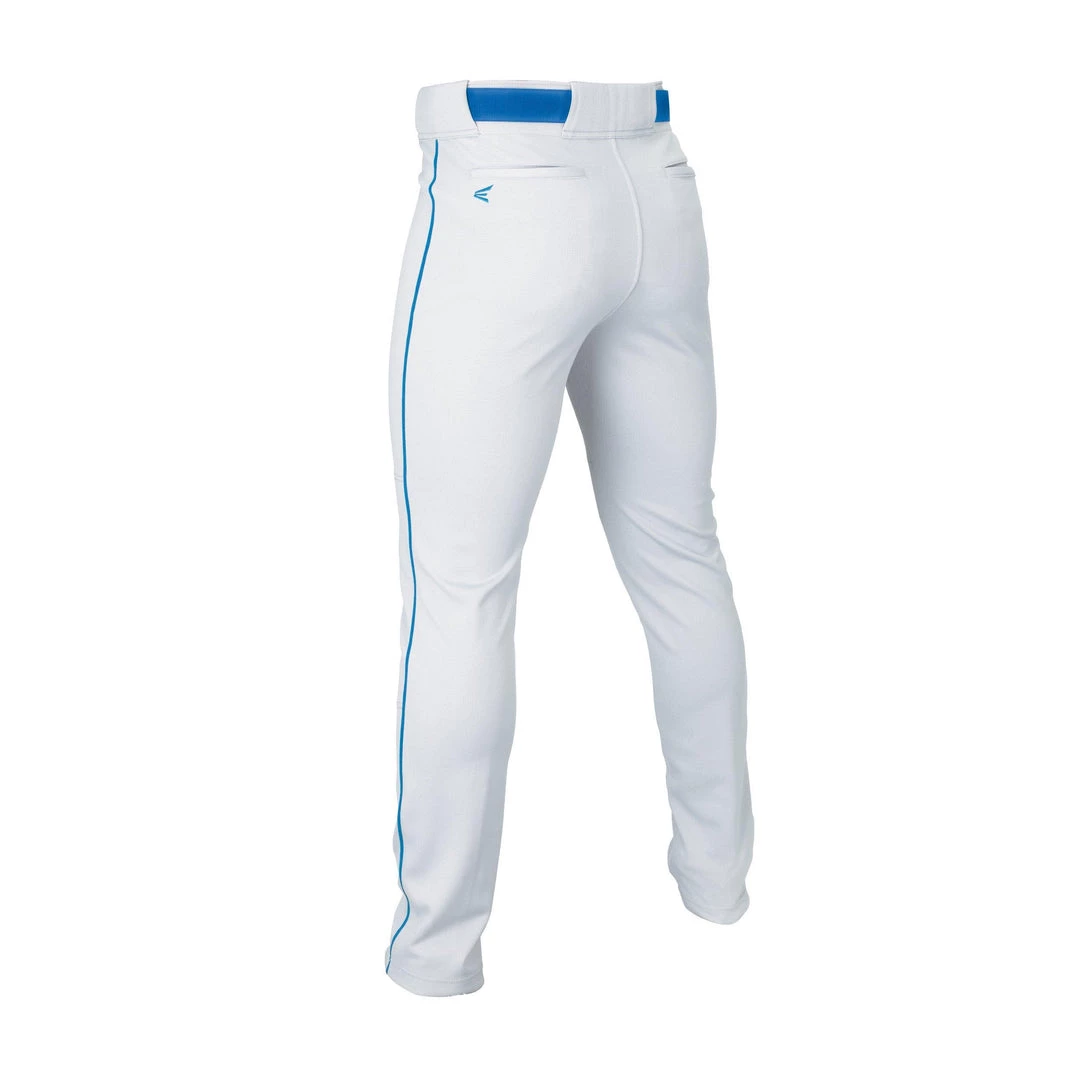 Easton Youth Rival+ Piped Baseball Pants - White Royal 4 Easton Youth Rival+ Piped Baseball Pants - White Royal