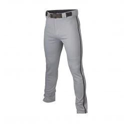 Easton Adult Rival+ Piped Baseball Pants - Gray Black