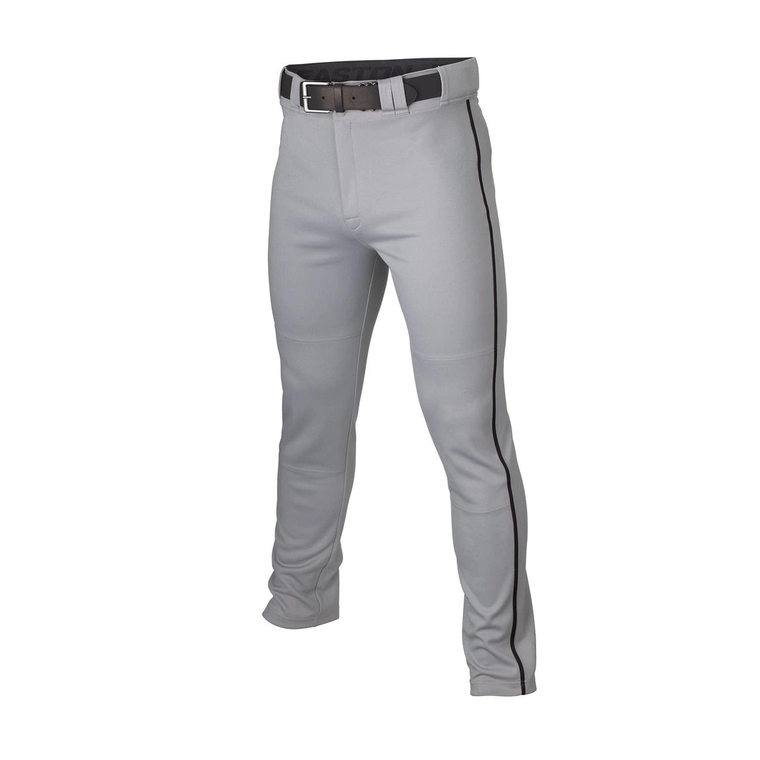 Easton Adult Rival+ Piped Baseball Pants - Gray Black 3 Easton Adult Rival+ Piped Baseball Pants - Gray Black