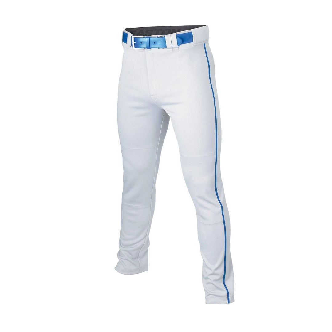 Easton Adult Rival+ Piped Baseball Pants - White Royal 3 Easton Adult Rival+ Piped Baseball Pants - White Royal