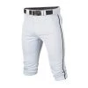 Easton Rival+ Piped Youth Knicker Baseball Pant - White Black