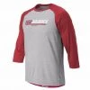 New Balance NB Raglan Baseball Top - Red 1 New Balance NB Raglan Baseball Top - Red