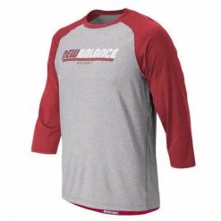 New Balance NB Raglan Baseball Top - Red