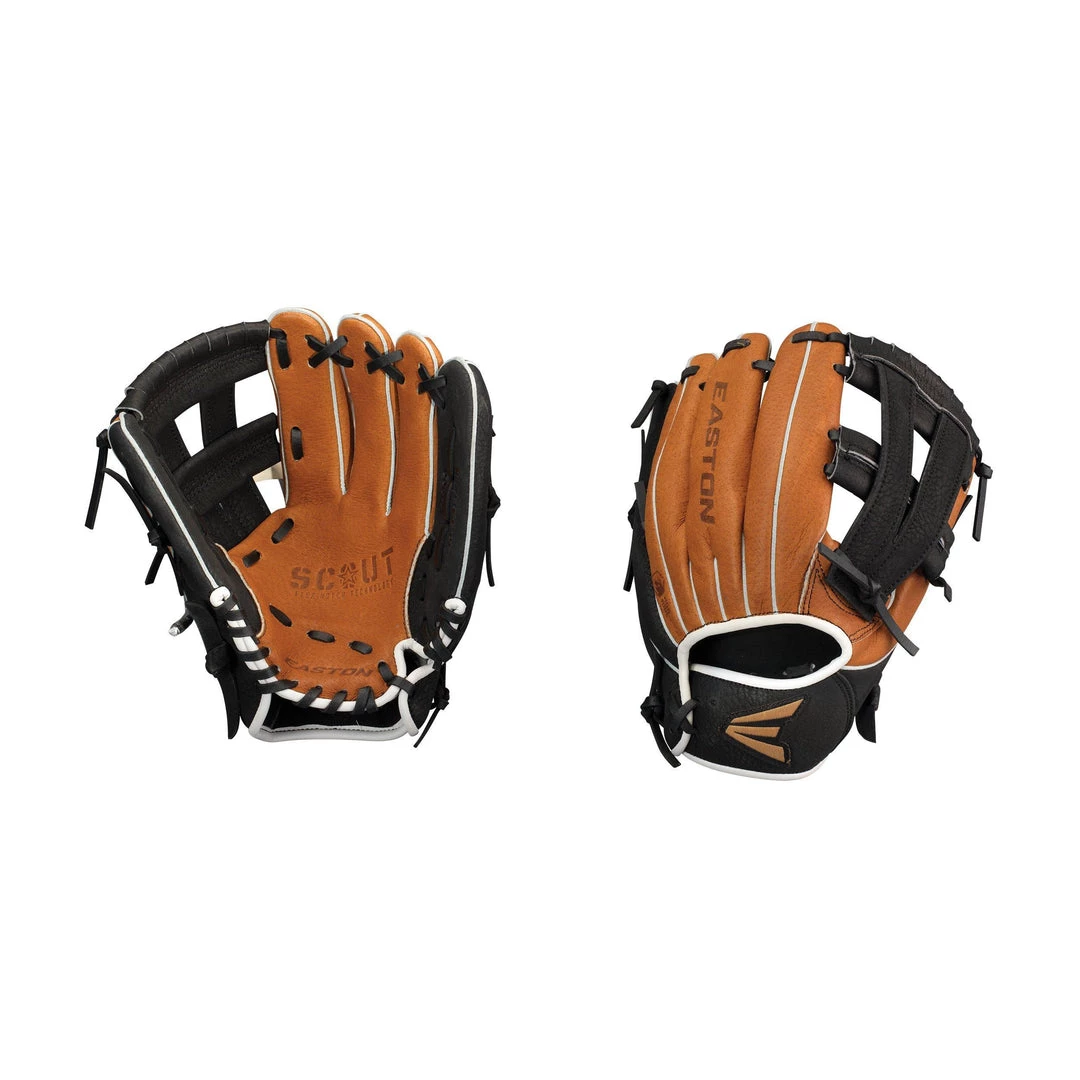 Easton Scout Flex Youth 10.00" Utility Glove - Tan Black Baseball 5 Easton Scout Flex Youth 10.00" Utility Glove - Tan Black Baseball