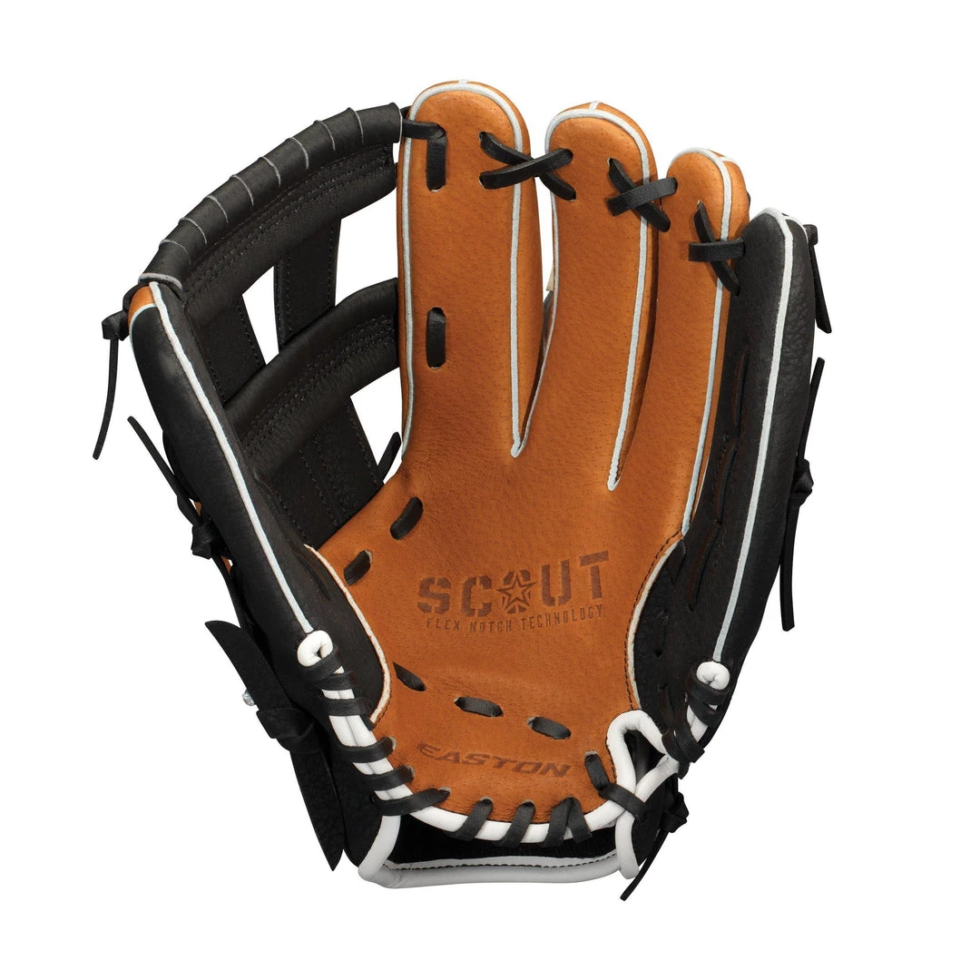 Baseball Easton Scout Flex Youth 10.50" Utility Glove - Tan Black 4 Baseball Easton Scout Flex Youth 10.50" Utility Glove - Tan Black